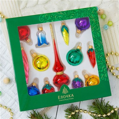 Ёлочные игрушки «Малышок», набор 13 шт., разноцветные