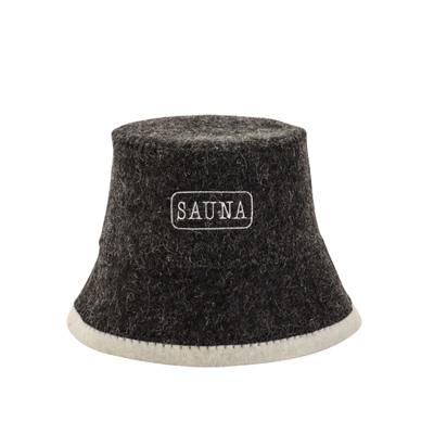 Шапка для бани и сауны «Панама», полиэфир 70%, шерсть 30%