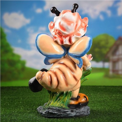 Садовая фигура из полистоуна «Пчёлка в панамке», 49×23×25 см