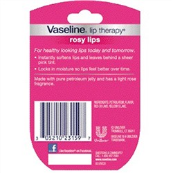 Vaseline, Бальзам для губ Lip Therapy, «Розовые губы», 7 г