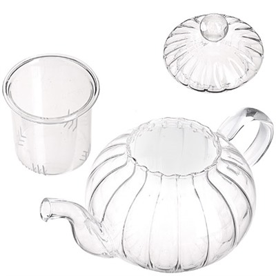 28773 Заварочный чайник стекло 800мл с/кр МВ (х24)