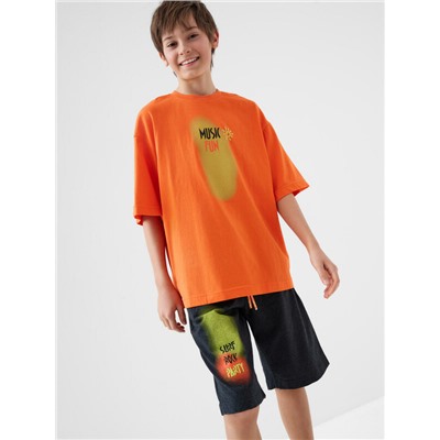 Комплект трикотажный для мальчиков: фуфайка (футболка), шорты