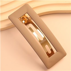 Заколка-автомат прямоугольная матовая 9,5 см.