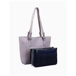 Косметичка-органайзер дорожная, на молниях, с ручками, карманами, синяя