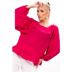 Блузка Бохо (ярко-розовый)