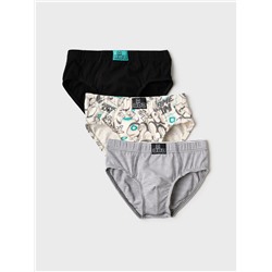 Трусы трикотажные для мальчиков - брифы, 3 шт в комплекте