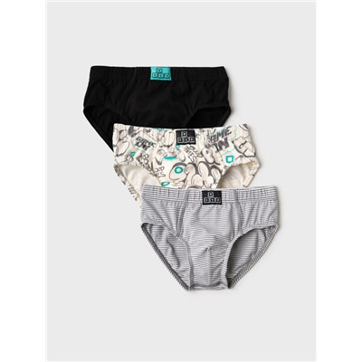 Трусы трикотажные для мальчиков - брифы, 3 шт в комплекте