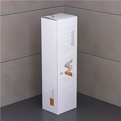 Полка выдвижная с держателем полотенец, 4 крючка 14.5×12(35)×58.5 см