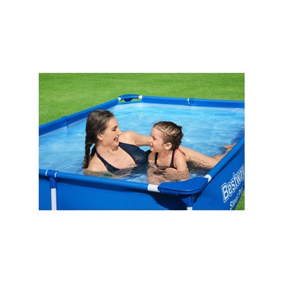 УЦЕНКА Бассейн каркасный Bestway Steel Pro 56401, 221×150×43 см, прямоугольный