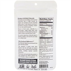 Sunfood, Broken Cell Wall Chlorella Tablets, 250 mg, 228 Tablets, 2 oz (57 g)