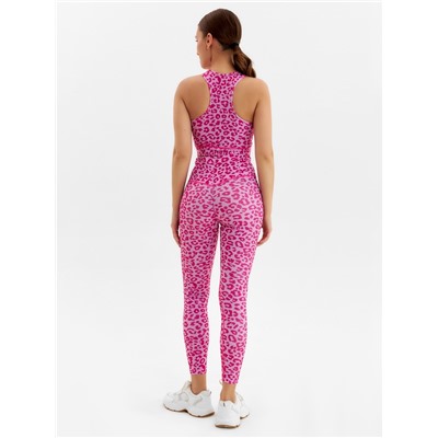 Легинсы спортивные женские MINAKU, розовые, размер 46