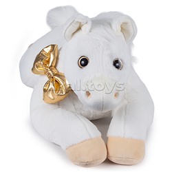 Мягкая игрушка "Лошадка Донна" белый, 81 см.