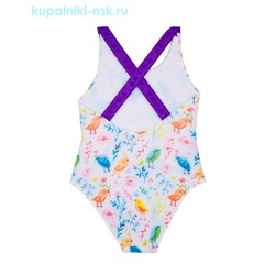 1046 Купальник сплошной для девочки (3-12 лет)