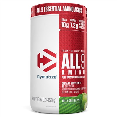 Dymatize Nutrition, ALL9AMINO, зеленое яблоко, 450 г (15,87 унций)