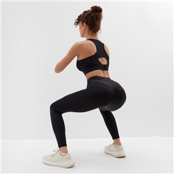 Леггинсы спортивные MINAKU: SPORTLY; цвет чёрный, р-р 44