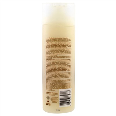Live Clean, Увлажняющий гель для душа, кокосовое молочко, 17 унций (500 мл)