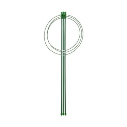 Кустодержатель, d=18.5–20–22 см, h=60 см, 3 кольца, металл, зелёный, Greengo