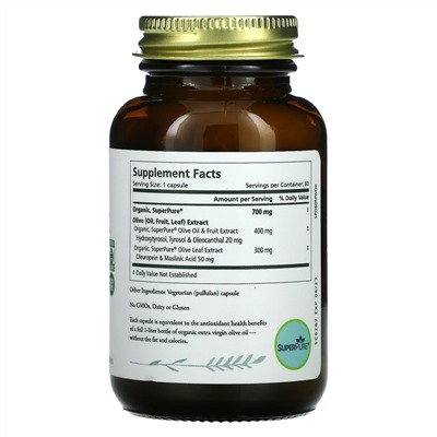 Pure Synergy, SuperPure Olive, 60 Capsules