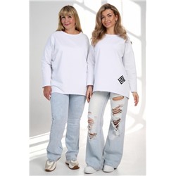 Кофта футер life дл/р (Белый)