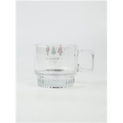 Кружка новогодняя стеклянная «С Новым годом!», 270 мл