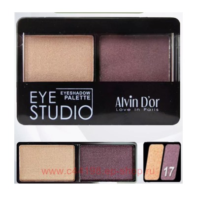 Alvin D`or Тени для век двойные Eye Studio тон 17 AES14
