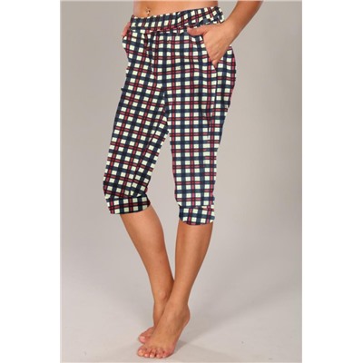 Бриджи женские 5 (Синий/бежевый)