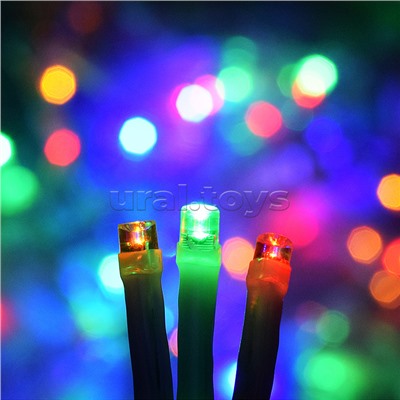 Электрогирлянда светодиодная Занавес, 3м*1м, 120 ламп, цвет: цветной