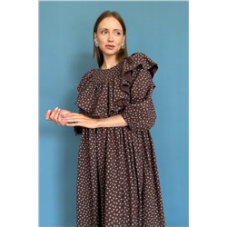 Платье женское  STREET074/04/Вишневый, белый