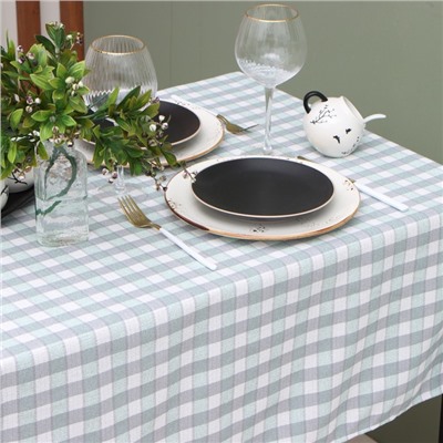 Скатерть «Этель», серая, 140×180 см, 100% п/э