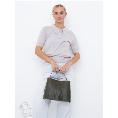 Сумка женская кожаная 2385-1Y a.green Polina&Eiterou