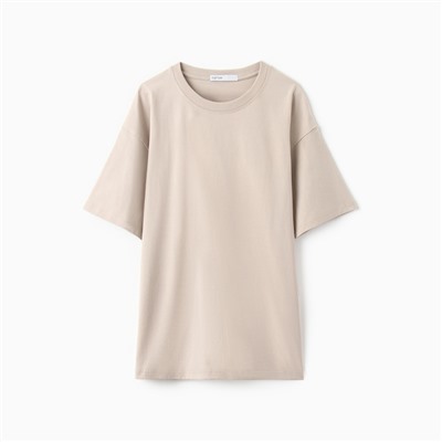 Футболка женская KAFTAN: Basic line, бежевая, размер 40-42