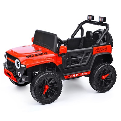 Электромобиль "Крутой водитель" на аккумуляторе, с р/у управлением, в коробке (красный)