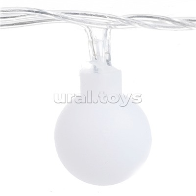 Электрогирлянда "Бусины", 4 м, 20 ламп, цветная