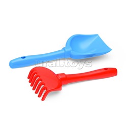 Набор Disney/Pixar «Тачки» №20: ведро с наклейкой, ситечко "Солнышко", лопатка №5, грабельки №5, формочки (Молния Маккуин + самолёт), лейка №10