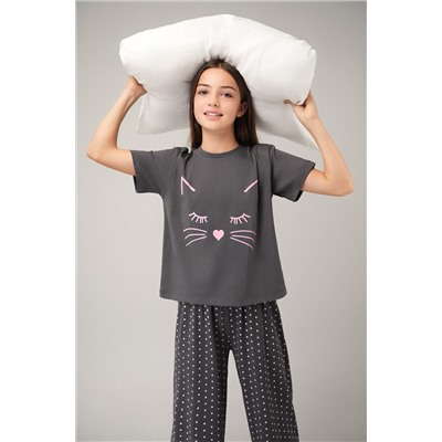 Хлопковая пижама для девочки Happyfox