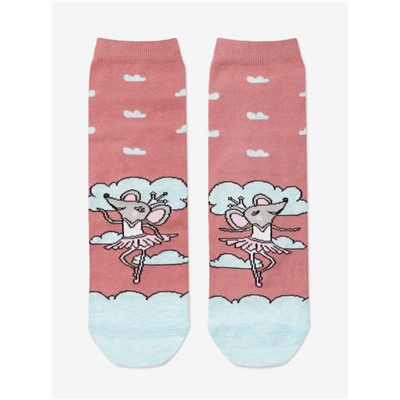 Носки женские CONTE ELEGANT HAPPY (3 пары в коробке) Хлопковые носки