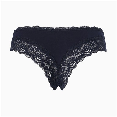 Набор женских трусов слипы (3 шт.), цвет серый/синий/бордовый, размер М (42-44)