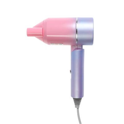 Фен LF-23, 800 Вт, 2 скорости, складная ручка, розово-сиреневый