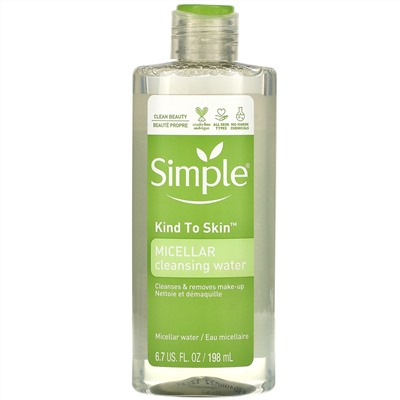 Simple Skincare, Мицеллярная очищающая вода, 198 мл (6,7 жидк. унции)