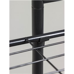 Подставка для цветов Greengo, 6 полок, 44×22×105 см, напольная, металл, тёмно-серая