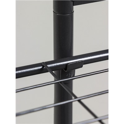 Подставка для цветов Greengo, 6 полок, 44×22×105 см, напольная, металл, тёмно-серая