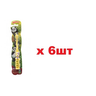 Vilsen Brush Зубная щетка детская Панда мягкая 6шт
