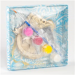 Ёлочная подвеска из дерева своими руками на новый год «Шар», набор для творчества