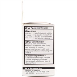 NatraBio, Children's No More Monsters, снотворное для детей, с натуральным вкусом банана, 125 мини-таблеток