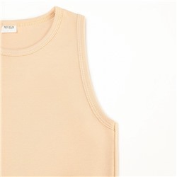 Майка домашняя женская MINAKU: Home collection, бежевая, размер 42