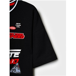 Комплект трикотажный для девочек: фуфайка (футболка), шорты