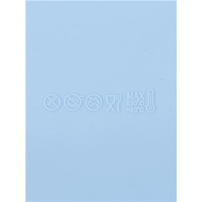 Форма для выпечки Доляна «Квадрат», 20.5×5 см, силикон, светло-голубая