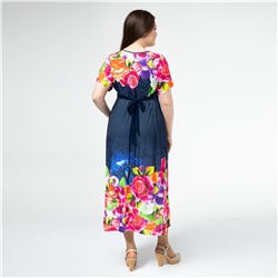 Платье, трикотаж, синий