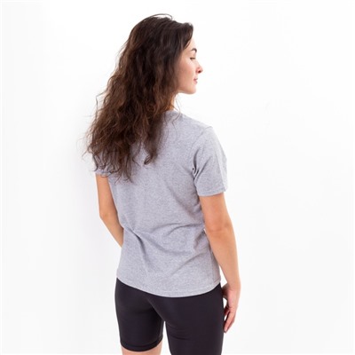 Футболка женская A HA HA, цвет светло-серый, размер 44