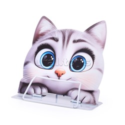 Подставка для книг "Cat" 23.2*20см, металл, 1 дизайн, ОПП- упаковка